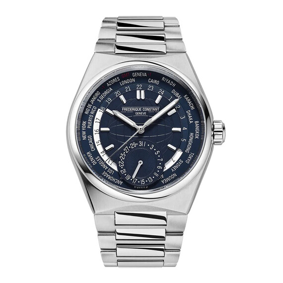 Pánské hodinky Frederique Constant Highlife Worldtimer FC-718N4NH6B, Verze: modrá 