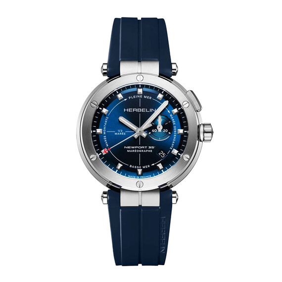 Pánské hodinky Herbelin Newport Mareographe 35TH Anniversary 24688A15CB, Verze: modrá2 