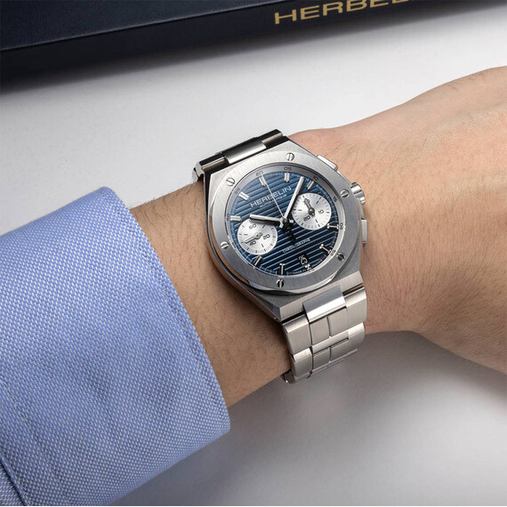 Pánské hodinky Herbelin Cap Camarat Chronographe Automatic 245B25, Verze: stříbrná2 , 4 image