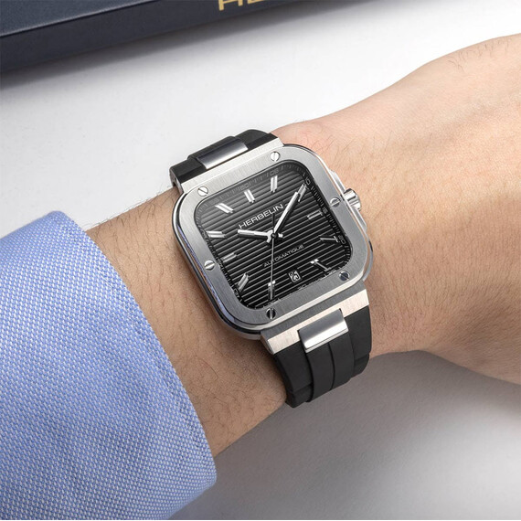 Pánské hodinky Herbelin Cap Camarat Square Automatic 1646A14CA, Verze: černá , 4 image