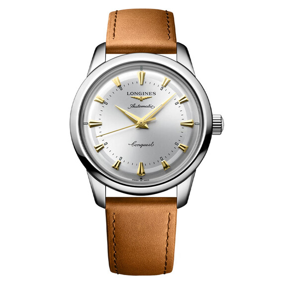 Pánské hodinky Longines Conquest Heritage L1.650.4.72.2, Verze: hnědá2 