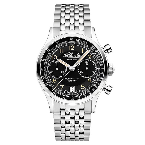 Pánské hodinky Atlantic Worldmaster Bicompax 52857.41.63, Verze: stříbrná2 