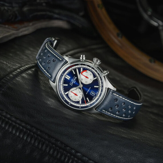 Pánské hodinky Davosa Newton Pilot Rally Chronograph 161.536.45, Verze: modrá , 3 image