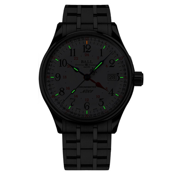 Pánské hodinky Ball Trainmaster Standard Time GMT NM3888D-S5CJ-WH , 2 image