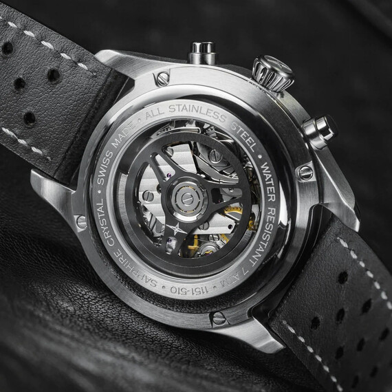 Pánské hodinky Davosa Newton Pilot Rally Chronograph 161.536.15, Verze: černá3 , 6 image