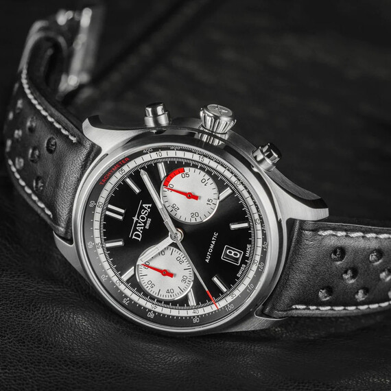 Pánské hodinky Davosa Newton Pilot Rally Chronograph 161.536.55, Verze: černá , 5 image