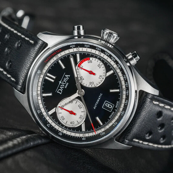 Pánské hodinky Davosa Newton Pilot Rally Chronograph 161.536.55, Verze: černá , 4 image