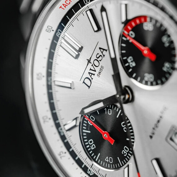 Pánské hodinky Davosa Newton Pilot Rally Chronograph 161.536.10, Verze: stříbrná , 6 image