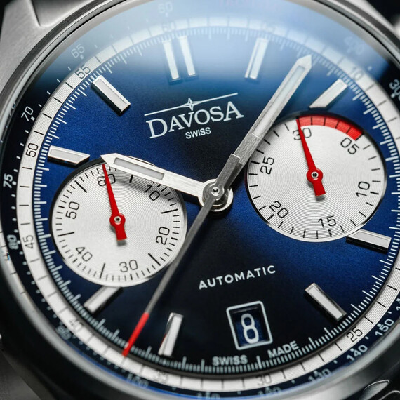 Pánské hodinky Davosa Newton Pilot Rally Chronograph 161.536.40, Verze: modrá3 , 6 image
