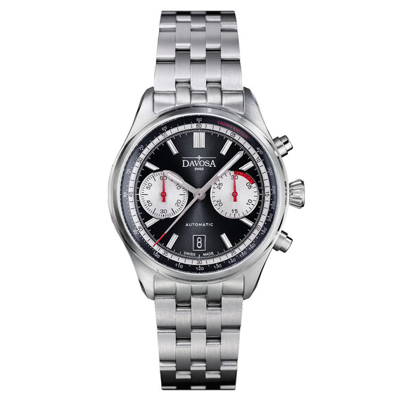 Pánské hodinky Davosa Newton Pilot Rally Chronograph 161.536.50, Verze: černá2 