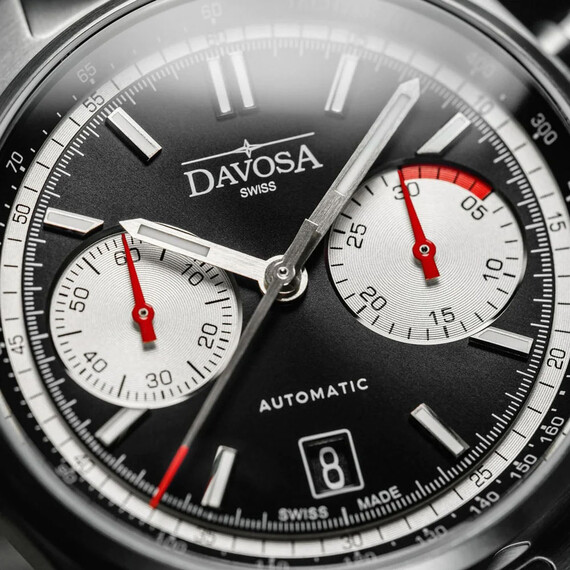 Pánské hodinky Davosa Newton Pilot Rally Chronograph 161.536.50, Verze: černá2 , 5 image