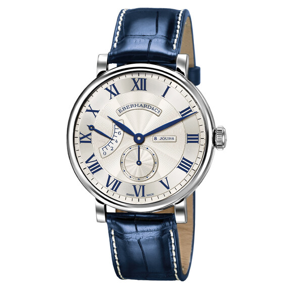 Pánské hodinky Eberhard 8 Jours Grande Taille 21027.6 CP, Verze: modrá 