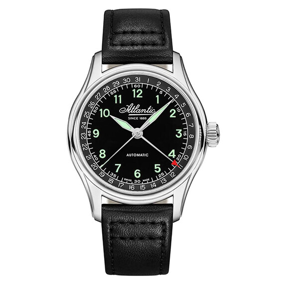 Pánské hodinky Atlantic Worldmaster Pointer Date 52782.41.63GN, Verze: černá 