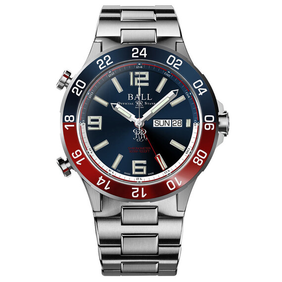 Pánské hodinky Ball Roadmaster Marine GMT DG3222A-S1CJ-BE, Verze: modrá 