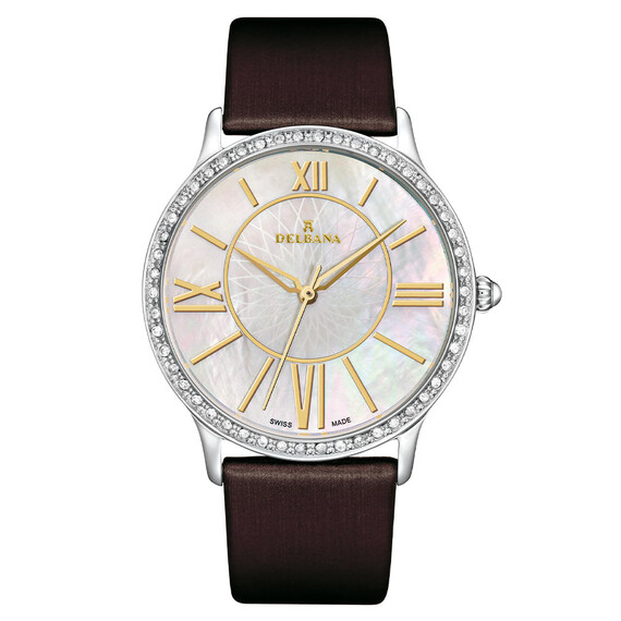 Dámské hodinky Delbana Paris 41611.591.1.518, Verze: hnědá 