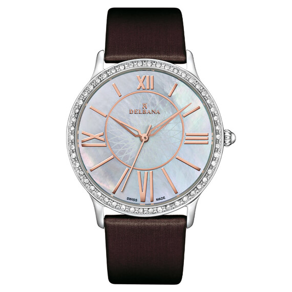 Dámské hodinky Delbana Paris 41611.591.1.519, Verze: hnědá2 