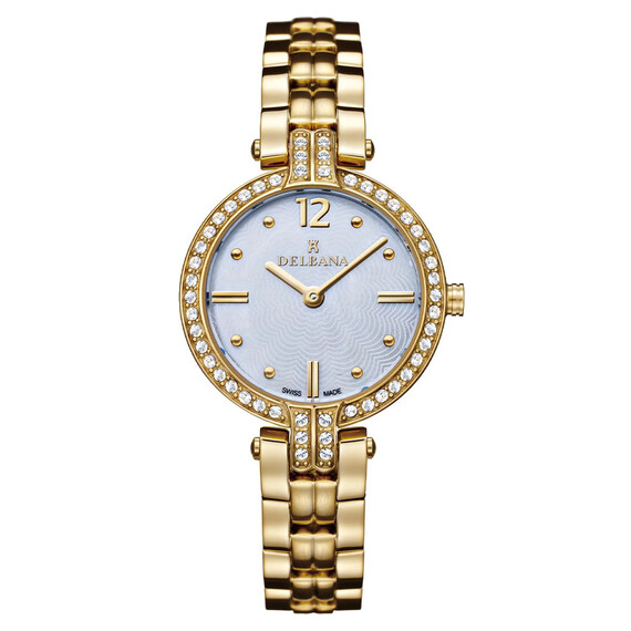 Dámské hodinky Delbana Montpellier 42711.617.1.512, Verze: žluté zlato 