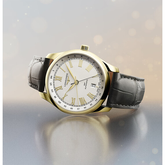 Pánské hodinky Longines Master Collection GMT L2.844.6.71.2, Verze: žluté zlato , 8 image