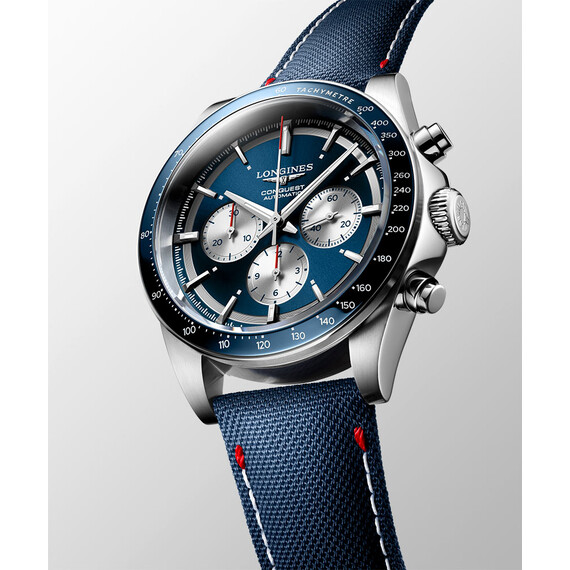 Pánské hodinky Longines Conquest Marco Odermatt L3.835.4.91.2, Verze: modrá3 , 4 image