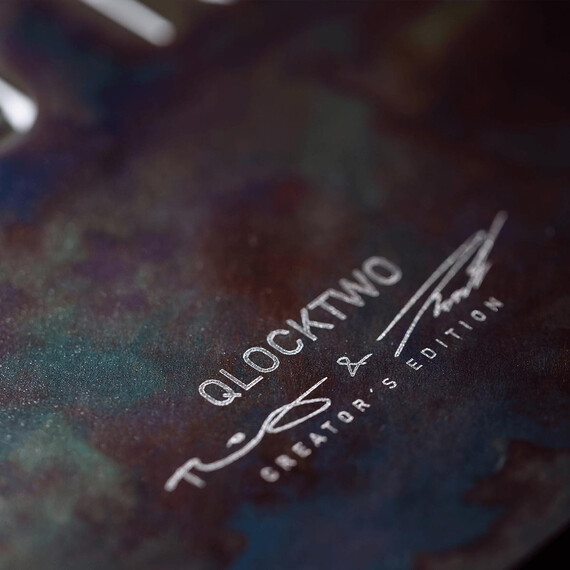 Hodiny Qlocktwo Earth 45 Creators Edition Raw Iron, Jazyk: PL Poland , 4 image