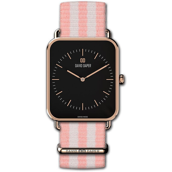 Dámské hodinky David Daper Time Square 01.RG.02.N01, Verze: růžové zlato 