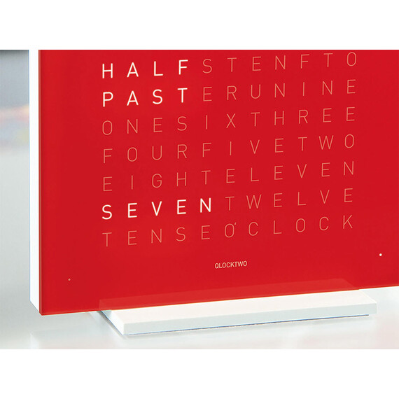 Budík Qlocktwo Earth 13.5 Pure Cherry Cake, Jazyk: EN English , 2 image