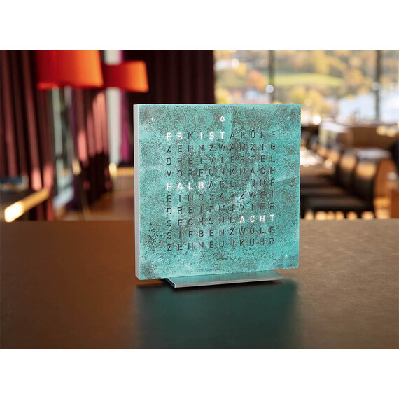 Budík Qlocktwo Earth 13.5 Creators Edition Vintage Copper, Jazyk: EN English , 3 image