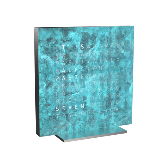 Budík Qlocktwo Earth 13.5 Creators Edition Vintage Copper, Jazyk: EN English 