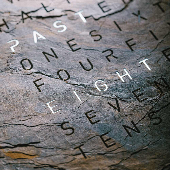 Hodiny Qlocktwo Earth 90 Creators Edition Glintscape, Jazyk: PL Poland , 2 image