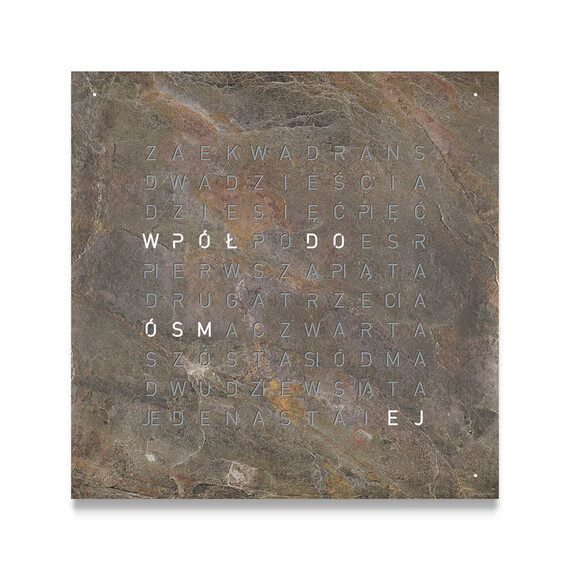 Hodiny Qlocktwo Earth 45 Creators Edition Glintscape, Jazyk: PL Poland , 2 image