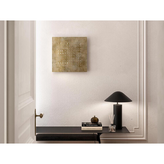 Hodiny Qlocktwo Earth 45 Creators Edition Silver & Gold, Jazyk: EN English , 2 image