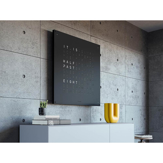 Hodiny Qlocktwo Earth 90 Black Pepper, Jazyk: EN English , 3 image