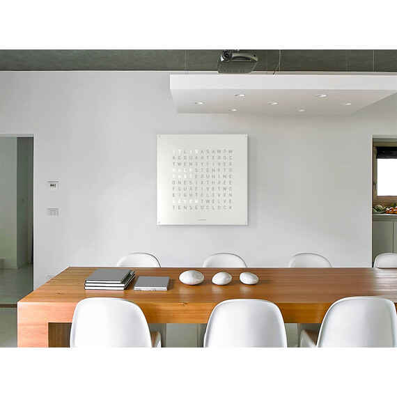 Hodiny Qlocktwo Earth 90 White Pepper, Jazyk: EN English , 4 image