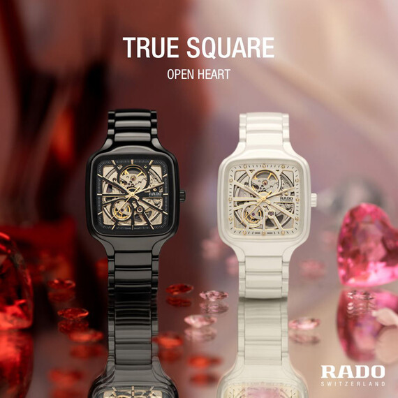 Hodinky Rado True Square Automatic Open Heart R27086712, Verze: černá , 8 image