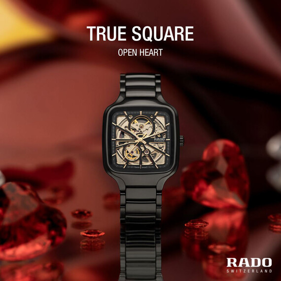 Hodinky Rado True Square Automatic Open Heart R27086712, Verze: černá , 10 image