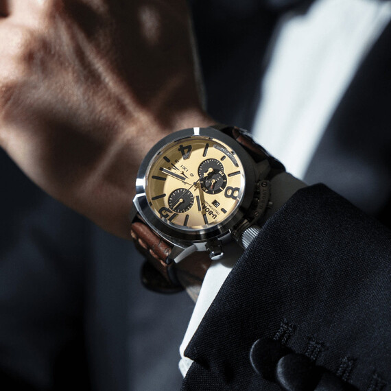 Pánské hodinky U-BOAT Classico 45 Tungsteno CAS2 9568/A, Verze: béžová, krémová , 4 image