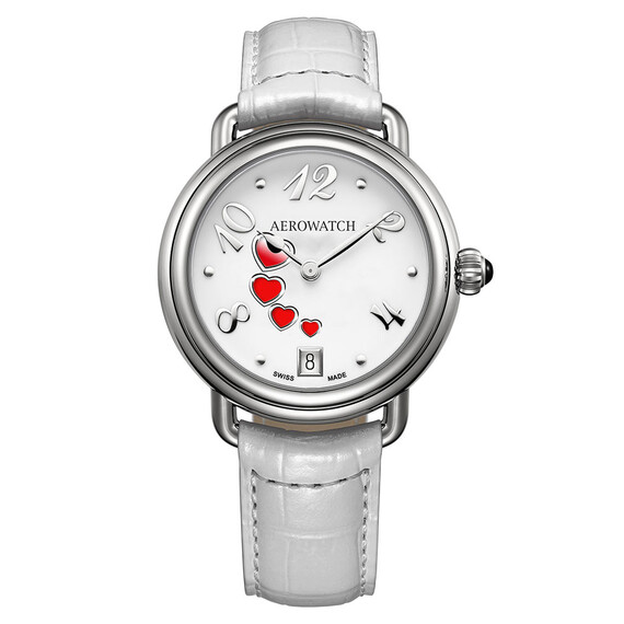 Dámské hodinky Aerowatch 1942 Swirling Love A 44960 AA22, Verze: bílá 