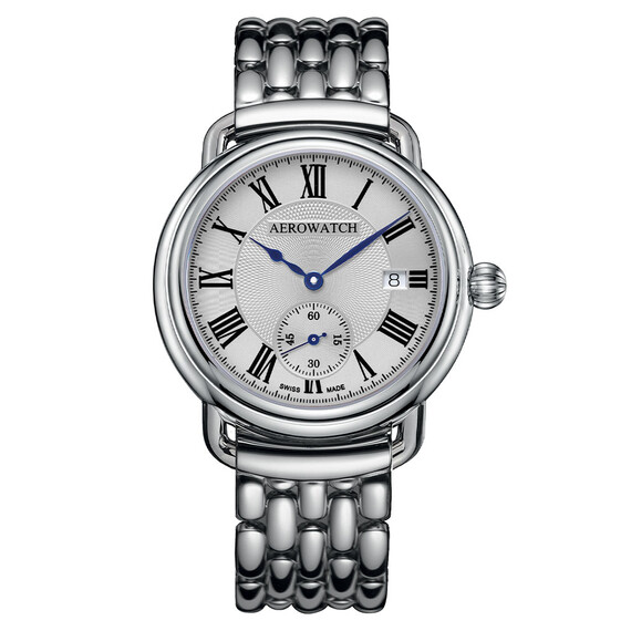 Pánské hodinky Aerowatch 1942 Petite Seconde A 76983 AA02 M, Verze: stříbrná 