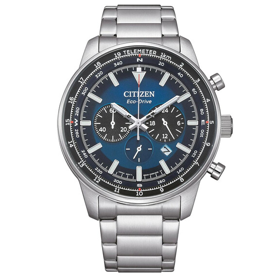 Pánské hodinky Citizen Aviation Chronograph CA4500-91L, Verze: modrá 