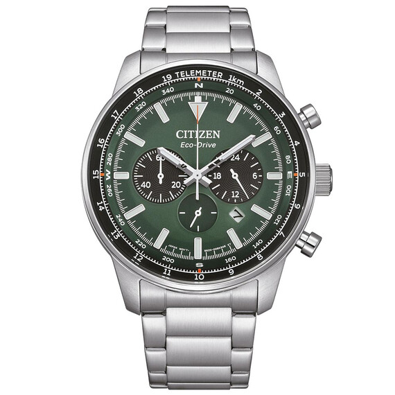 Pánské hodinky Citizen Aviation Chronograph CA4500-91X, Verze: zelená 