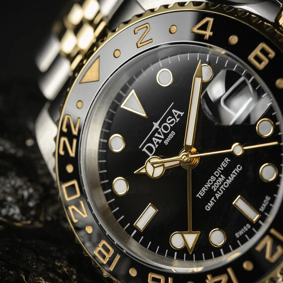 Pánské hodinky Davosa Ternos Ceramic GMT 161.591.05.W, Verze: žluté zlato2 , 5 image