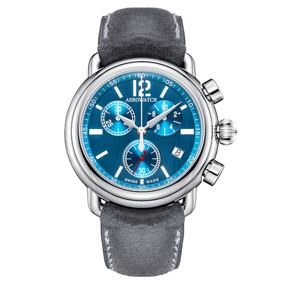 Pánské hodinky Aerowatch 1942 Chrono A 79100 AA01, Verze: modrá 