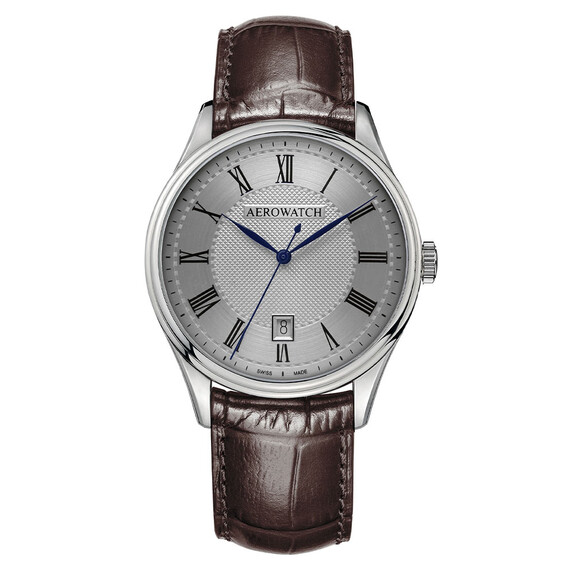 Pánské hodinky Aerowatch Les Grandes Classiques A 42102 AA01, Verze: hnědá 