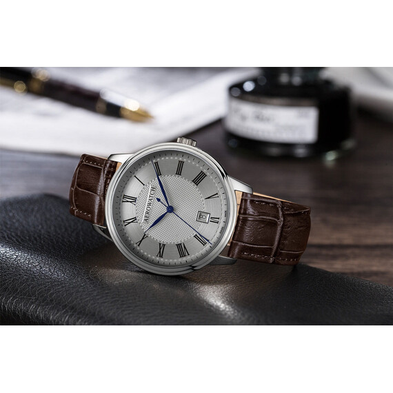 Pánské hodinky Aerowatch Les Grandes Classiques A 42102 AA01, Verze: hnědá , 2 image