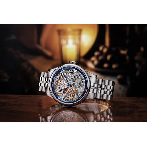 Pánské hodinky Aerowatch Renaissance Skeleton Classic A 50981 AA03 M, Verze: stříbrná2 , 2 image