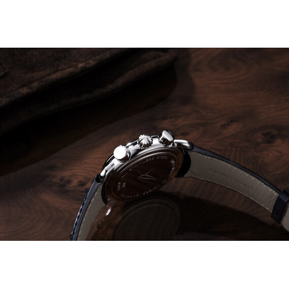 Pánské hodinky Aerowatch 1942 Chrono Moonphase A 78100 AA03, Verze: modrá , 4 image