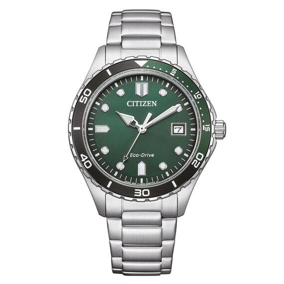 Dámské hodinky Citizen Aqua Ladies AW1828-80X, Verze: zelená 