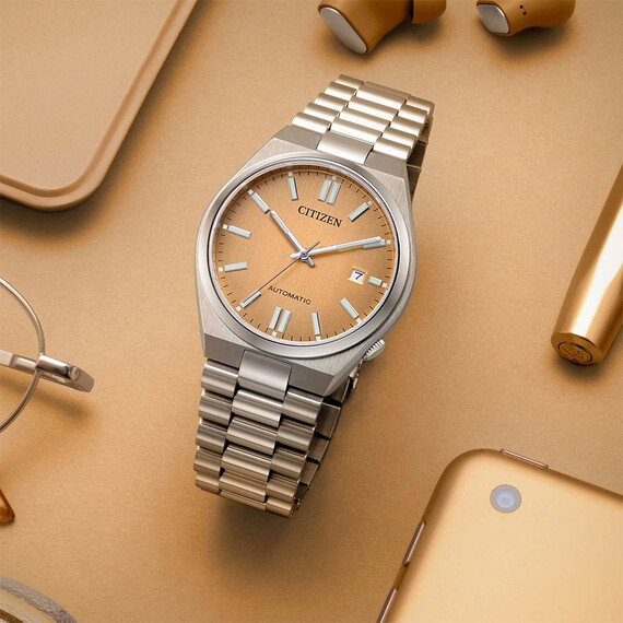 Pánské hodinky Citizen Tsuyosa Mechanical NJ0159-86Z, Verze: béžová, krémová , 5 image