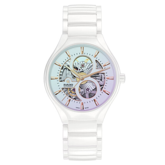 Hodinky Rado True Round Automatic Open Heart Limited Edition R27115022, Verze: bílá 