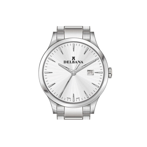 Pánské hodinky Delbana Montale 41701.746.6.061, Verze: stříbrná 